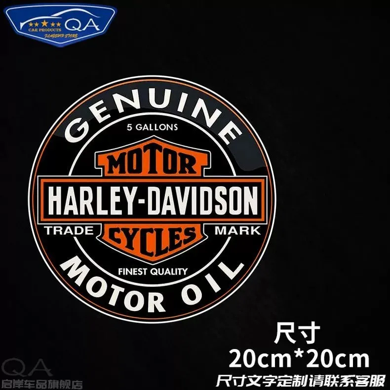 Motorcycle Personality Creative Reflective Car Sticker Motorcycle Body Scratches Decorative Sticker For Harley Eagle Head Retro view 5