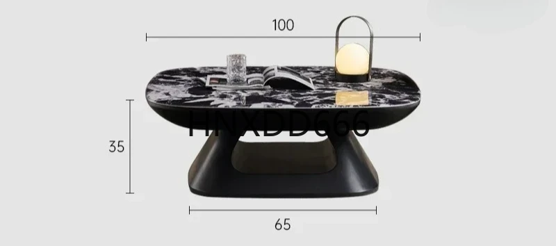 

Итальянский черный суперкристаллический натуральный мраморный журнальный столик в стиле ретро, светлый роскошный современный домашний журнальный столик, комбинация