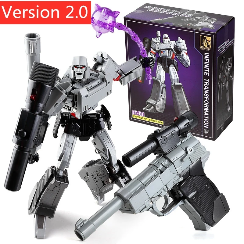 

BMB Transformation G1 MGTron IT-01 2.0 MP-36 Emperor of Destruction MP36 IT01 Collection Action Figure Toys Upgraded Version