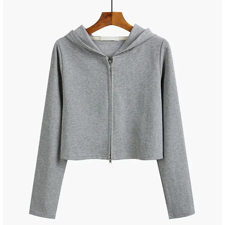 سترة بغطاء للرأس وسحّاب تسحب ملابس امرأة أساسية كبيرة شبابية في منتصف العمر بلوزات سويت شيرت جديد في قميص العرق