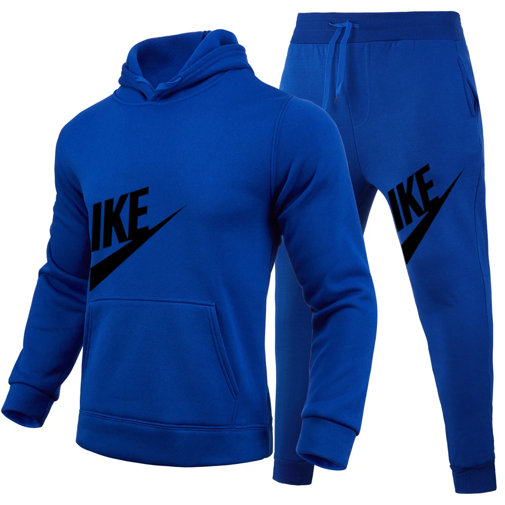 2 Piece Mens Track Suits 2024 Autumn Winter Jogging Sports Suits Sets Sweatsuits Hoodies Jackets and Athletic Pants Men Clothing