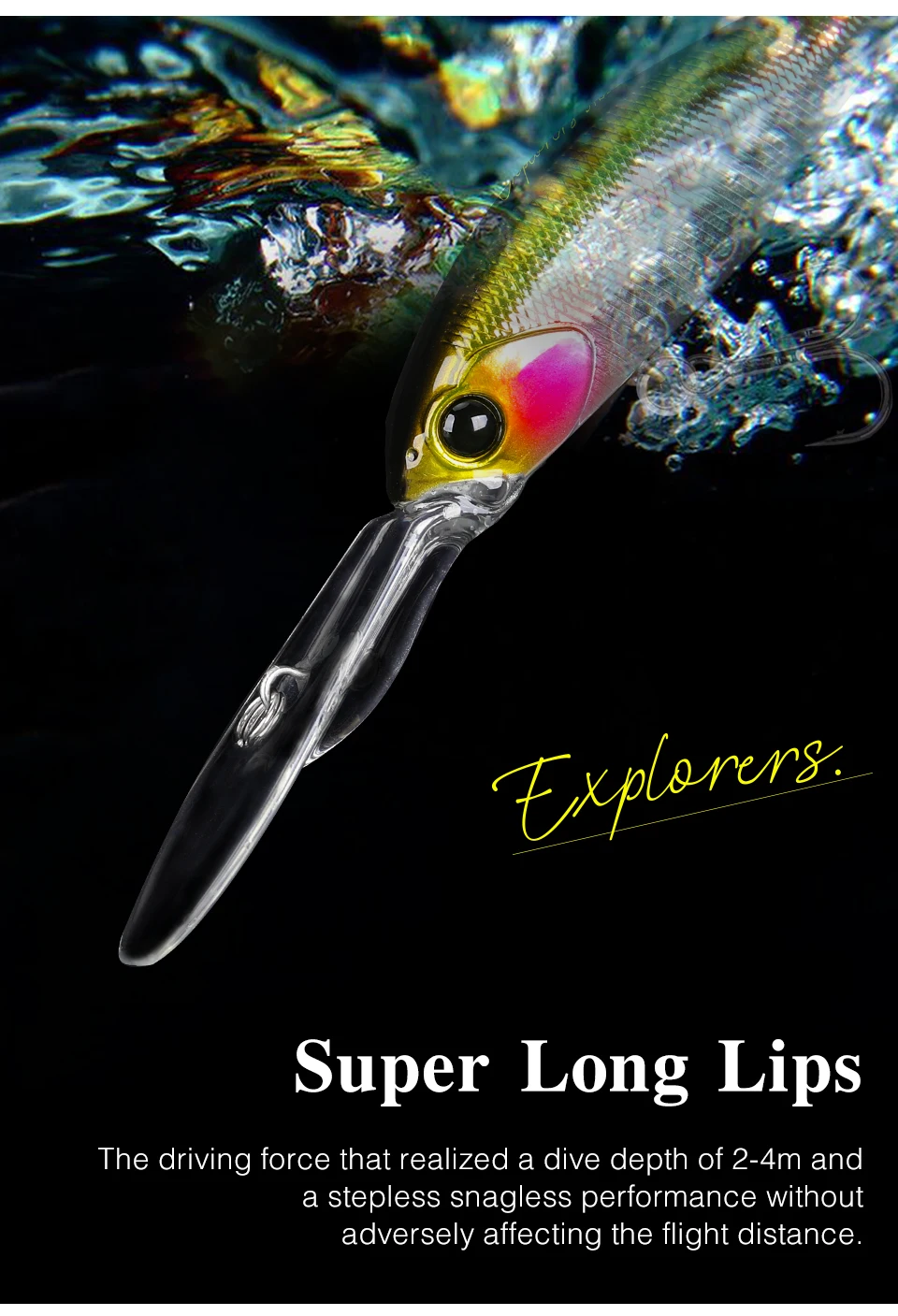 TSURINOYA 57sp Minnow Wobbler Hecht Angelköder Künstlicher Köder Harter Swimbait 57 mm 8,2 g Wobbler Professionelle Angelköder – Detail 5