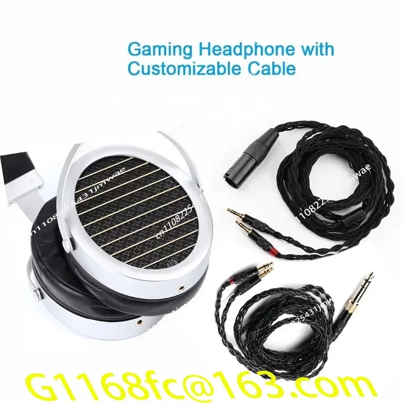 Noise Cancellation Advanced Open Back Flat Magnetic Headphones, Wired Gaming Headphones part