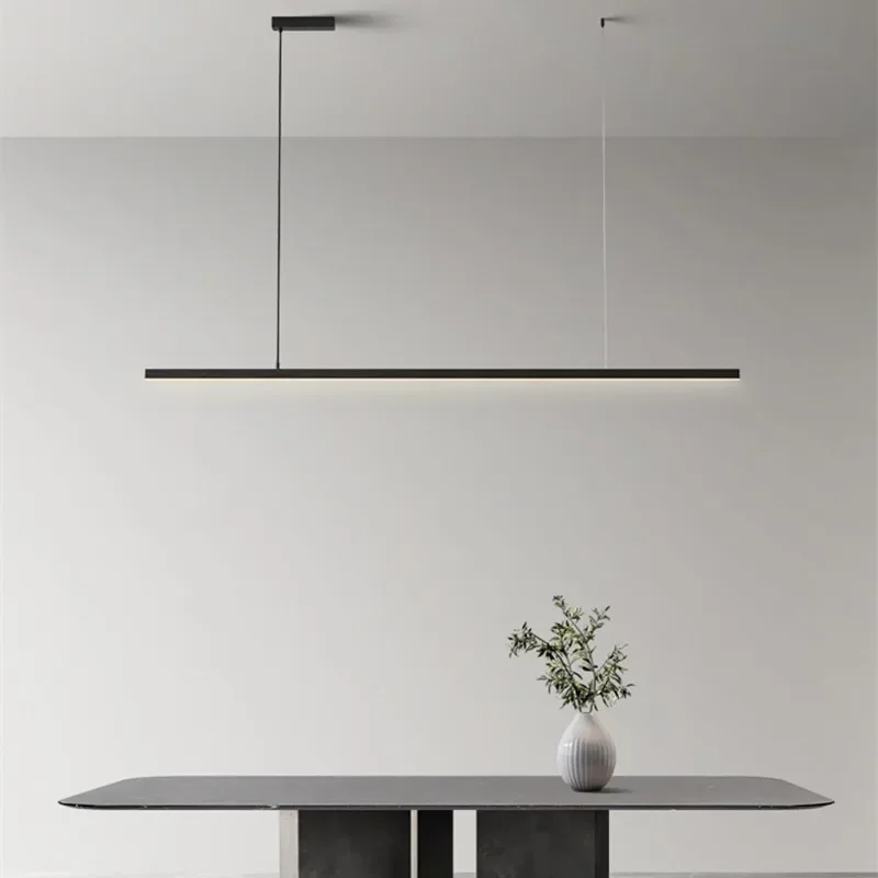 Nordic Minimalist LED Pendant Lights Dimmable for Table Dining Room Kitchen Island Chandelier Home Decor Simple Hanging Fixture