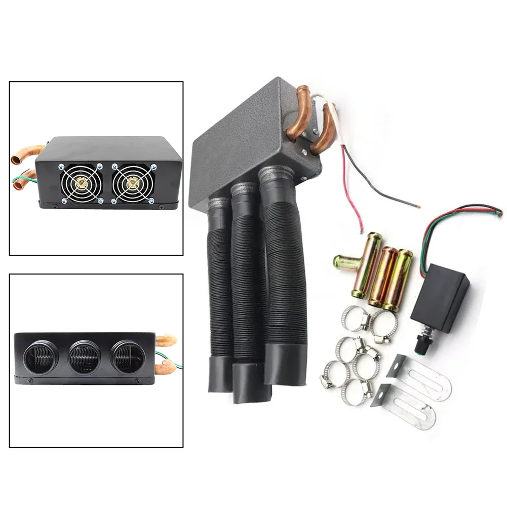 Innovative Design in a Low Noise 12V Car Heater Perfect for Cold Weather Featuring Three Effective Air Outputs