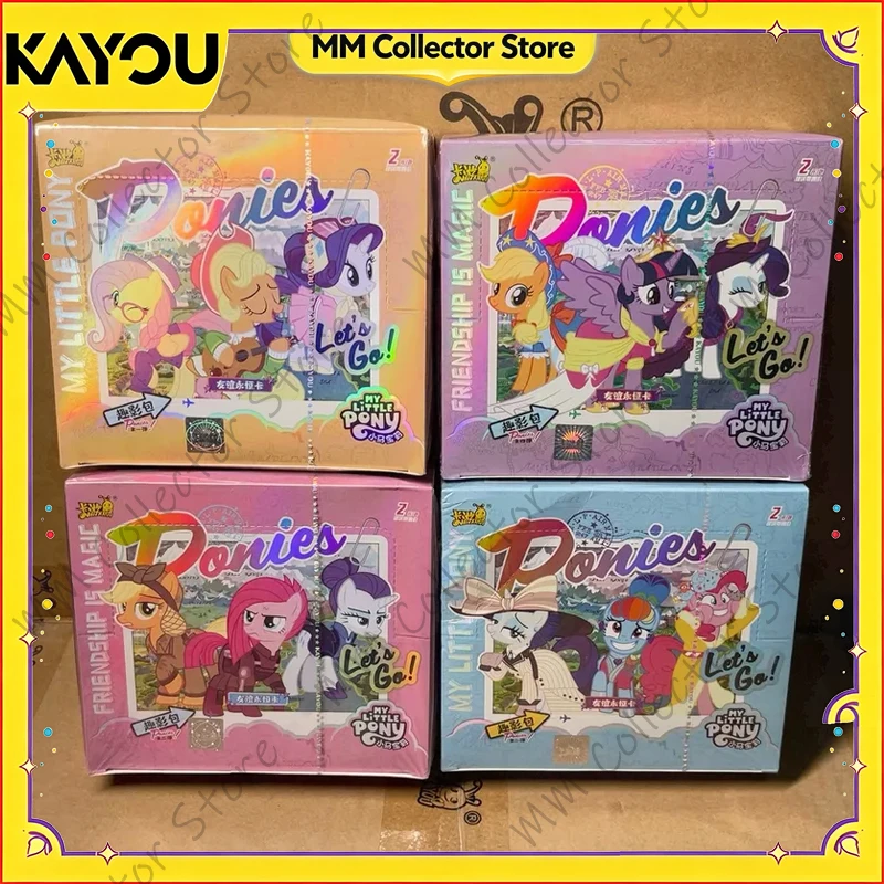 Kayou My Little Pony Fun Shadow Serie 7 Sammelkarten Vollbox Seltene Gold-Sammelkarten Spiel für Sammler
