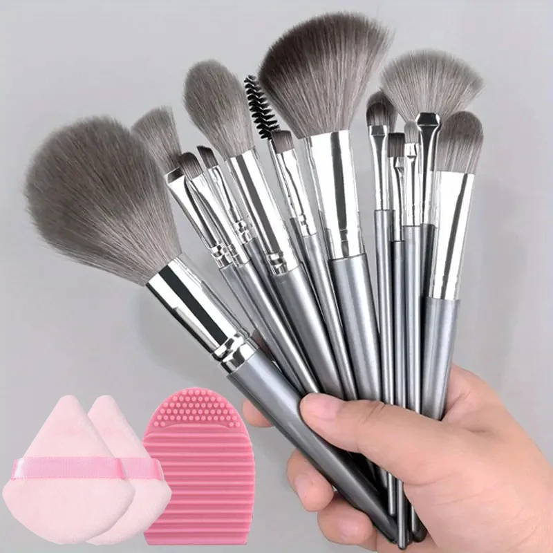 Juego de brochas de maquillaje profesional, Accesorios de belleza para aplicar colorete, resaltador, base, corrector, sombra de ojos, piezas/14