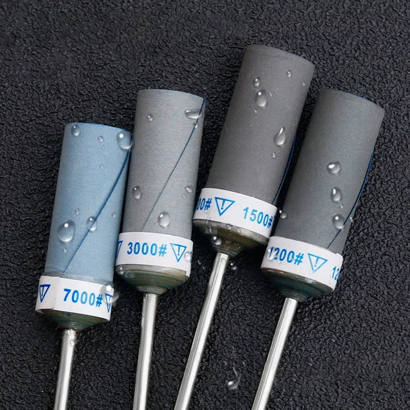 1-20pcs Fullsize 80-10000grit Sand Paper Bar 2.35/3mm Shank Cylinder Sandpaper Rod Grinding Head for Jewelry Making Rotary Tools
