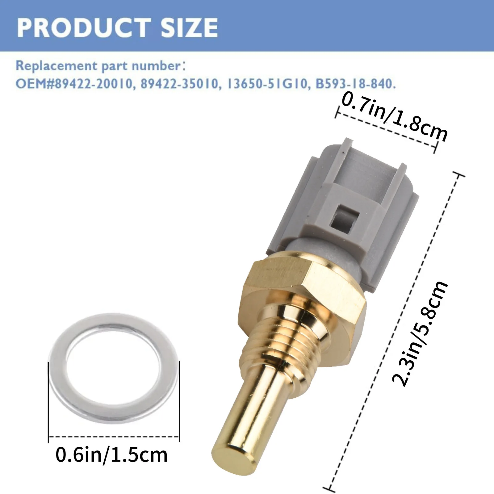 1Pc 89422-20010 89422-35010 Engine Coolant Temperature Sensor Replace For Toyota 4Runner Celica Corolla For Lexus Es250 Gs400