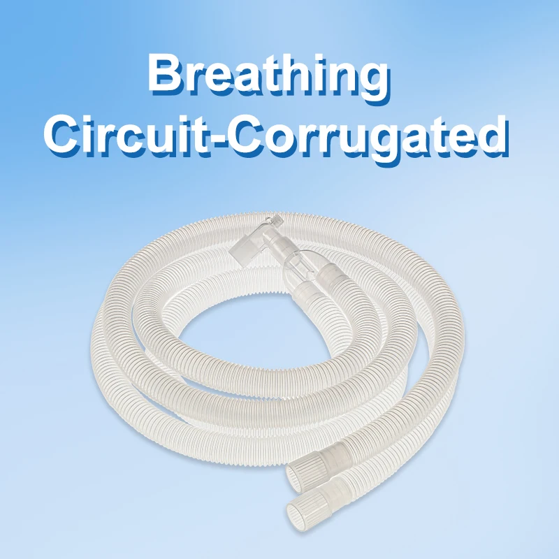 

KranVer PVC Anesthesia Breathing Circuit Corrugated Tube Disposable Anesthesia Ventilator Breathing Circuits for Child Adult