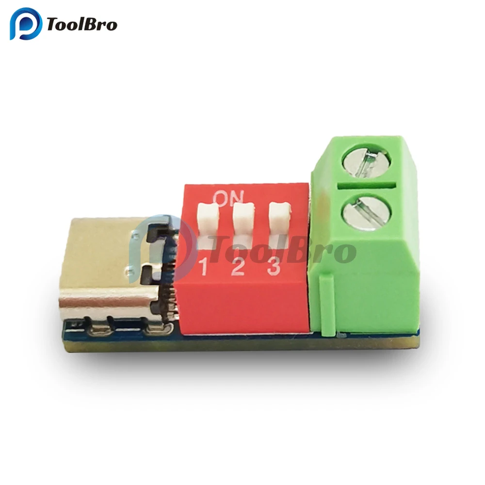 Type-C QC PD Trigger 5V~20V Adjustment Voltage Power Module Fast Quick Charging Decoy Test Tester Module