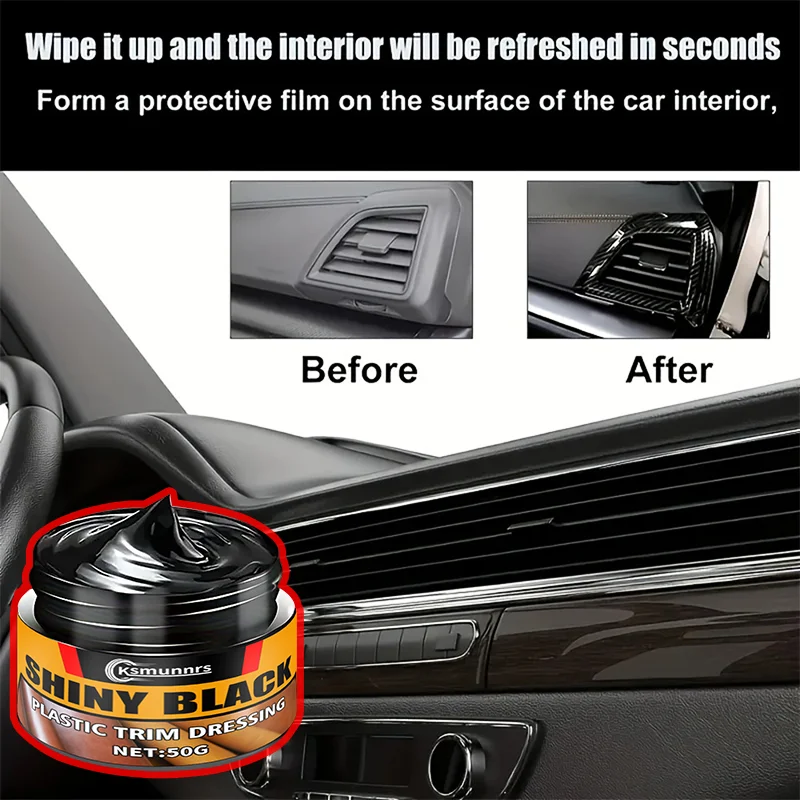 NEW !Tyre Foam Brightener car plastic repair agent - interior and exterior trim piece polish wax,scratch repair,anti-aging renew