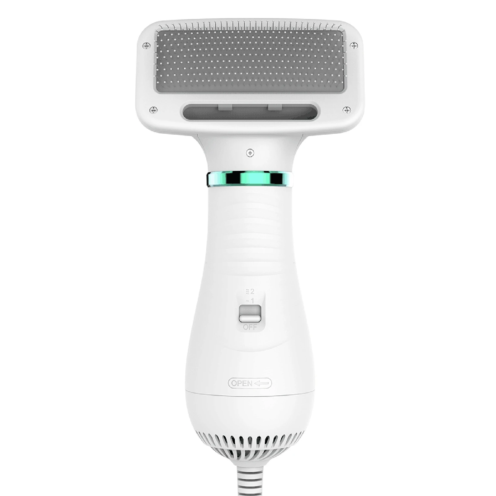 

Pet Hair Dryer 2 in 1 Pet Grooming Hair Dryer, Dog Slicker Brush Pet Grooming Brushes for Small Medium Dogs Cats EU Plug