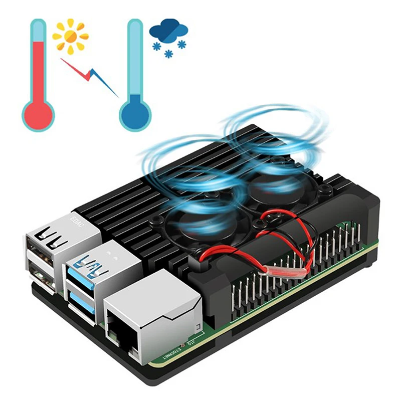 Dilengkapi dengan kipas dan Kit Heatsink aluminium khusus untuk pemasangan pada perumahan Motherboard