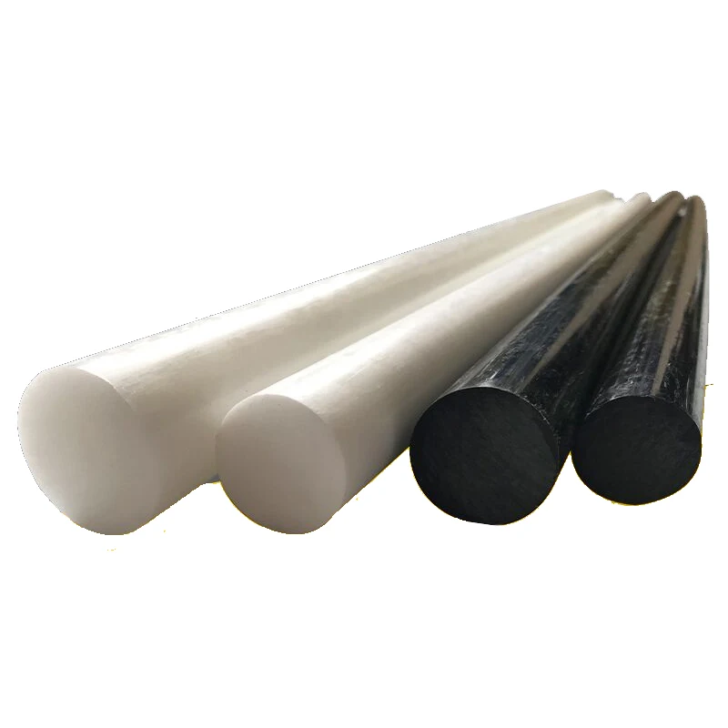 2PC White Black POM Nylon Rod Φ Dia 15/20/25/30/40/50/60/70/80/90/100/130MM Hard Plastic Polyoxymethylene Rod Stick Length 500MM