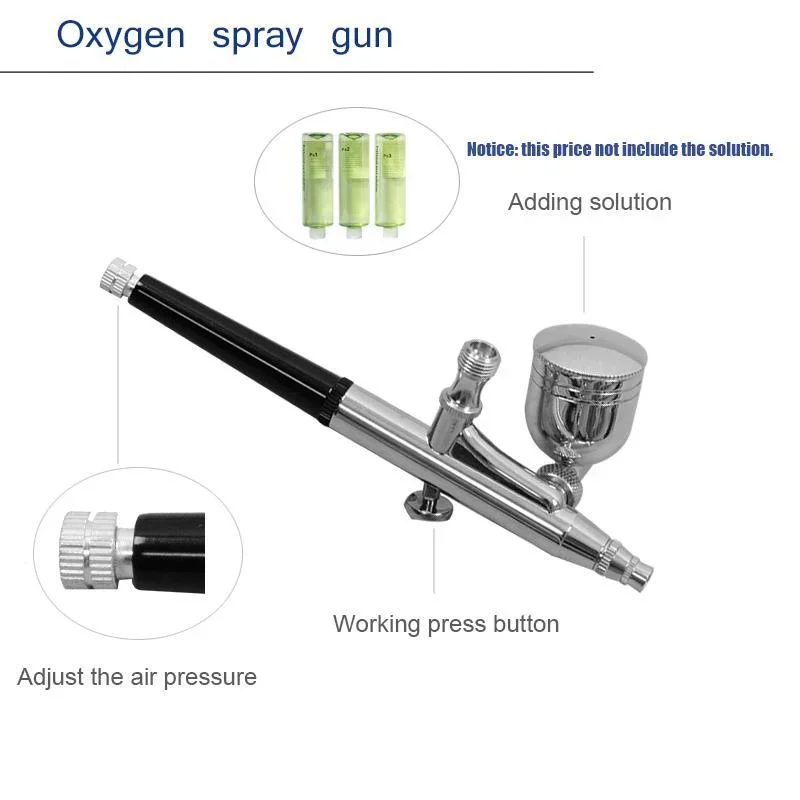 Handles of Hydro Facial Machine Handpiece Oxygen Spray Gun Handle for Equipment