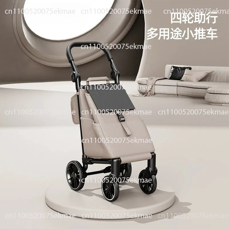 Portable foldable hand truck, multi-purpose shopping trolley for daily storage
