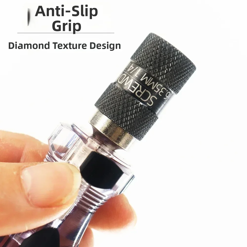 Quick Release Screwdriver Handle With Multi Function Screwdriver Magnetic Self Locking Anti Slip Screwdriver Handle Bit Driver
