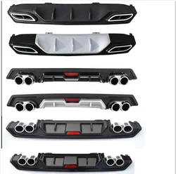 For Honda Civic 10th 2016-2019 SedanSide Rear Bumper Diffuser LipFor  Exhaust Pipe Body Kit Accessories Decoration Tuning Refit