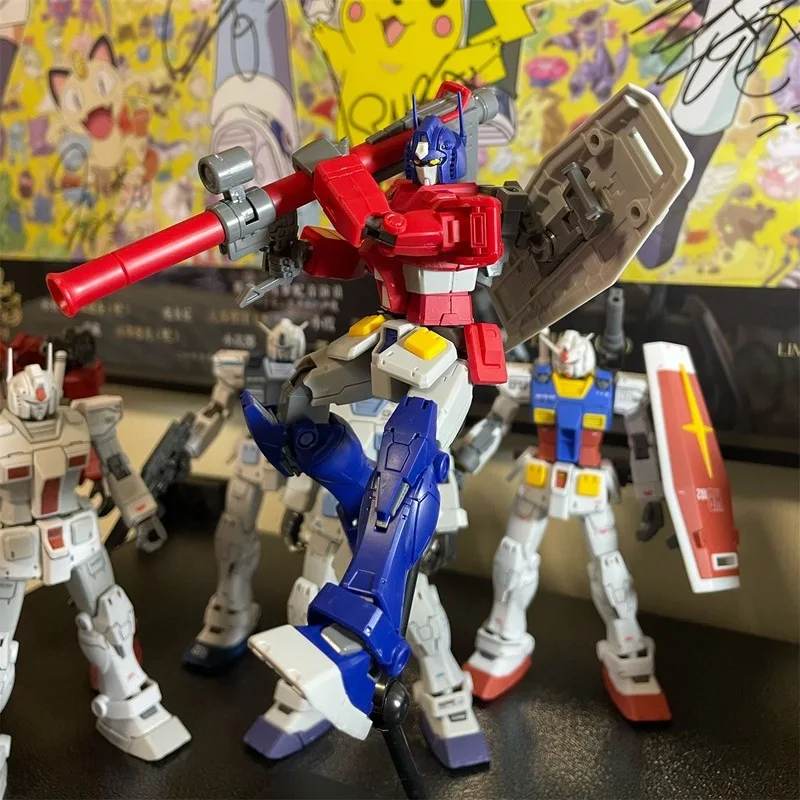 012 Gto Mark Rabbit Warring Assembly Optimus Color Scheme Rx-78-2 Hg 1/144 Assemble The Model Action Figures Dekoracyjna zabawka Prezent