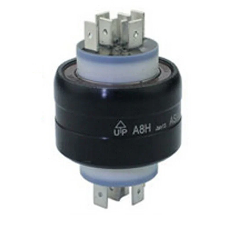 8 Poles Slip Rings Transmitting Signal And Power  Contact Max,200RPM Speed In Resistors Cutting Machine