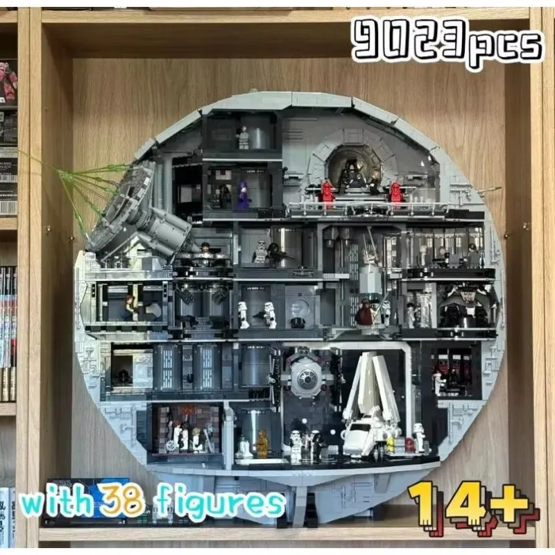 Beliebtes 9023-teiliges UCS Moc Star Interstellar Conflict Ultimatives Größtes Star Death Baustein-Modell Spielzeug Geburtstags-Ornament Geschenke