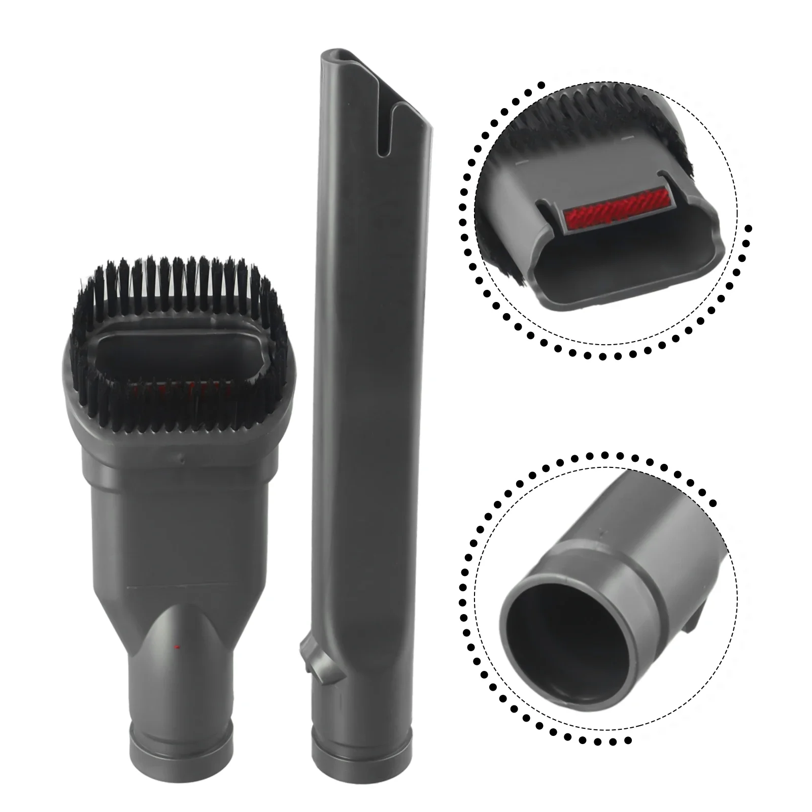 Vacuum Cleaner Brush Nozzle Dusting Crevice Stair Tool For Dyson DC58 DC59 V6 DC30 DC34 Vacuum Cleaner Brush + Crevice Tool