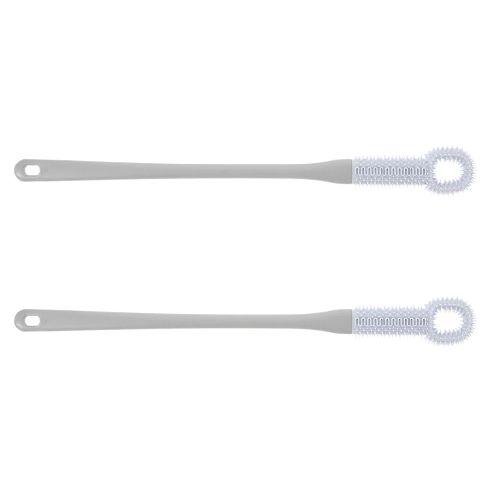 

2Pcs Foot Cleaning Brush Soft Bristle Toe Gap Scrubber Comfortable Grip Shower Toe Brush Multi-Purpose Foot Washer