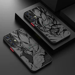 Comics D-Dragon Ball Saiyan Frosted Translucent For Samsung A53 A52 A33 A32 A51 A71 A21S A13 A73 A50 A22 A12 5G Soft Phone Case