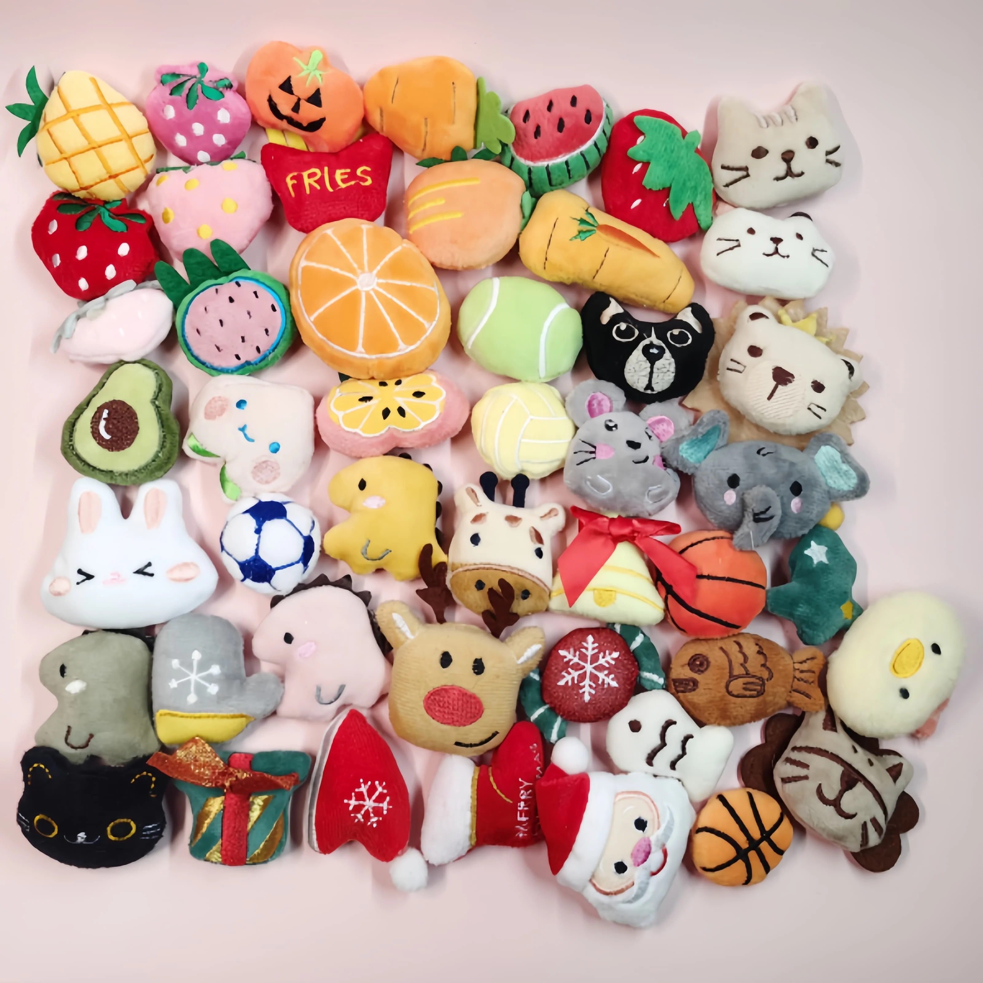 Pet Cute Plush Toy Set Cat Toy With Catmint Kitten Catnip Toy With Scent Cat Mini Catnip Toy Chewing Teeth Grinding Pet Supplies