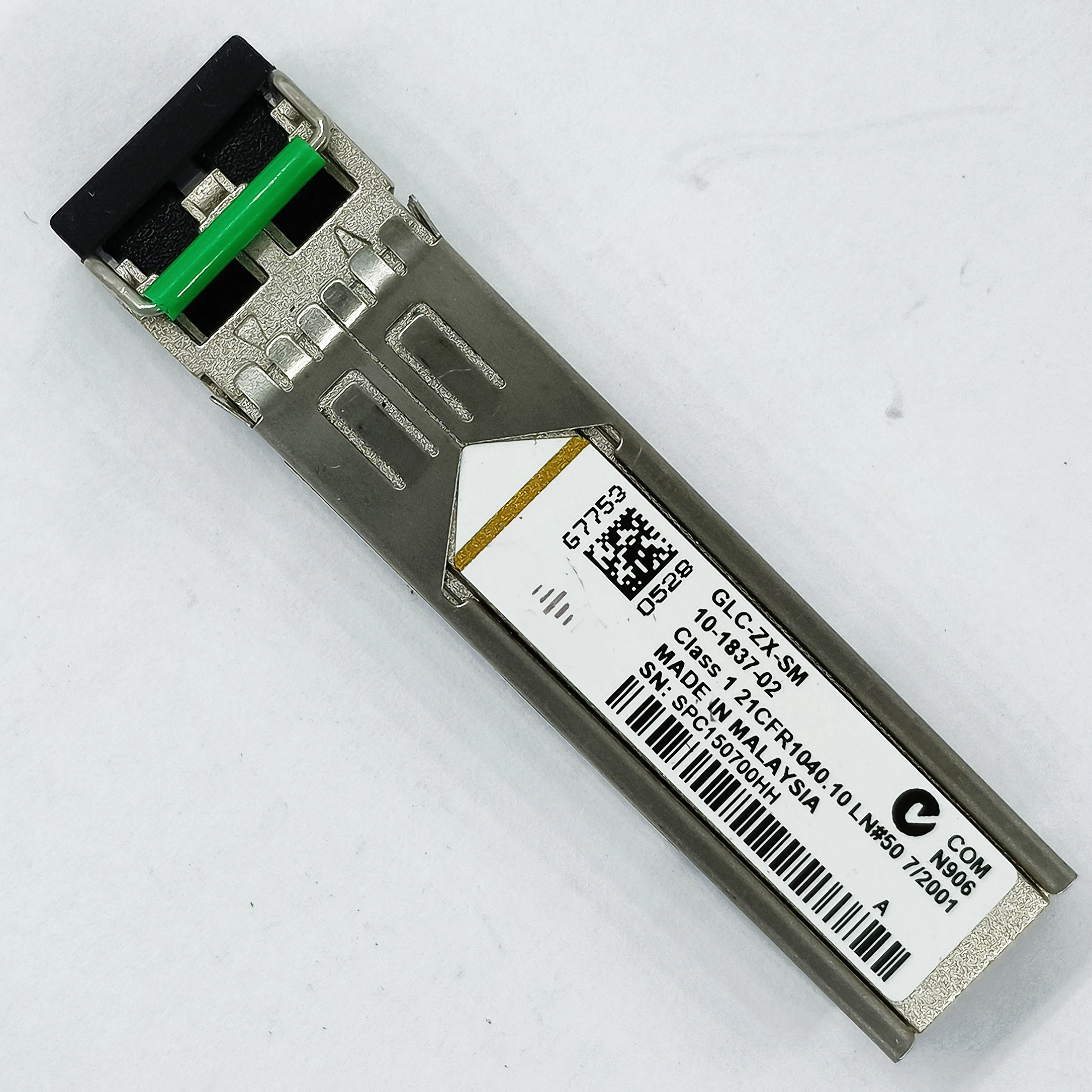 Подлинный для Cisco GLC-ZX-SM CNTRU5UFAA 10-1837-01 10-1837-02 1000 базовый нм 70 км SMF SFP Восстановленный оптический модуль приемопередатчика