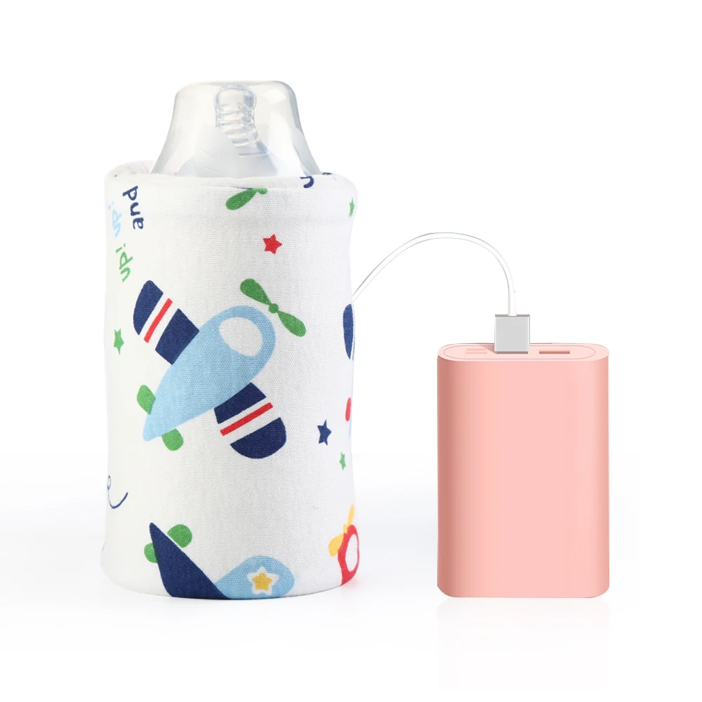 USB Milk Water Warmer Travel Stroller Insulated Bag Baby Nursing Bottle Heater Newborn Infant Portable Bottle Feeding Warmers