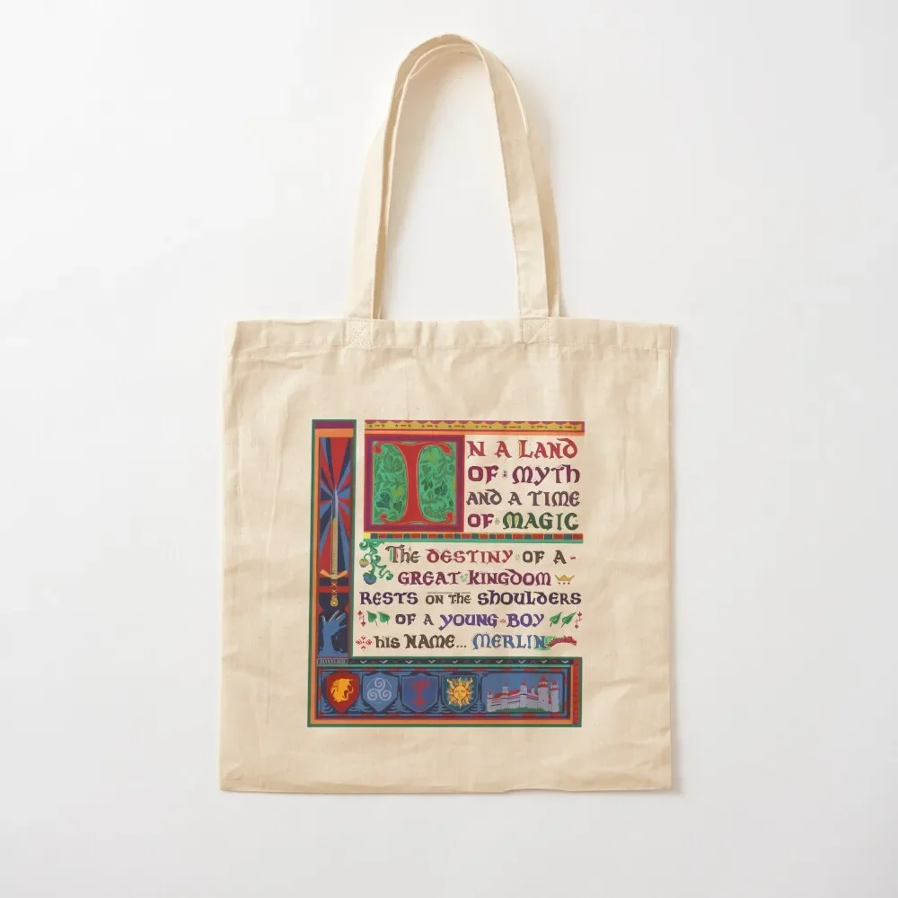 In a land of myth and a time of magic - Merlin Tote Bag the tote bag Custom bag