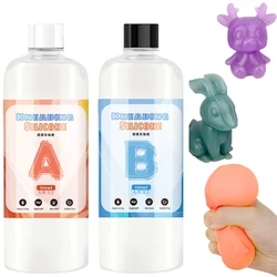 1:1 AB Epoxy Resin Squishy Gel Soft Liquid Silicone Cat Paw Mold Making Kits DIY Decompression Squeezing Toys Gift Resin Glue