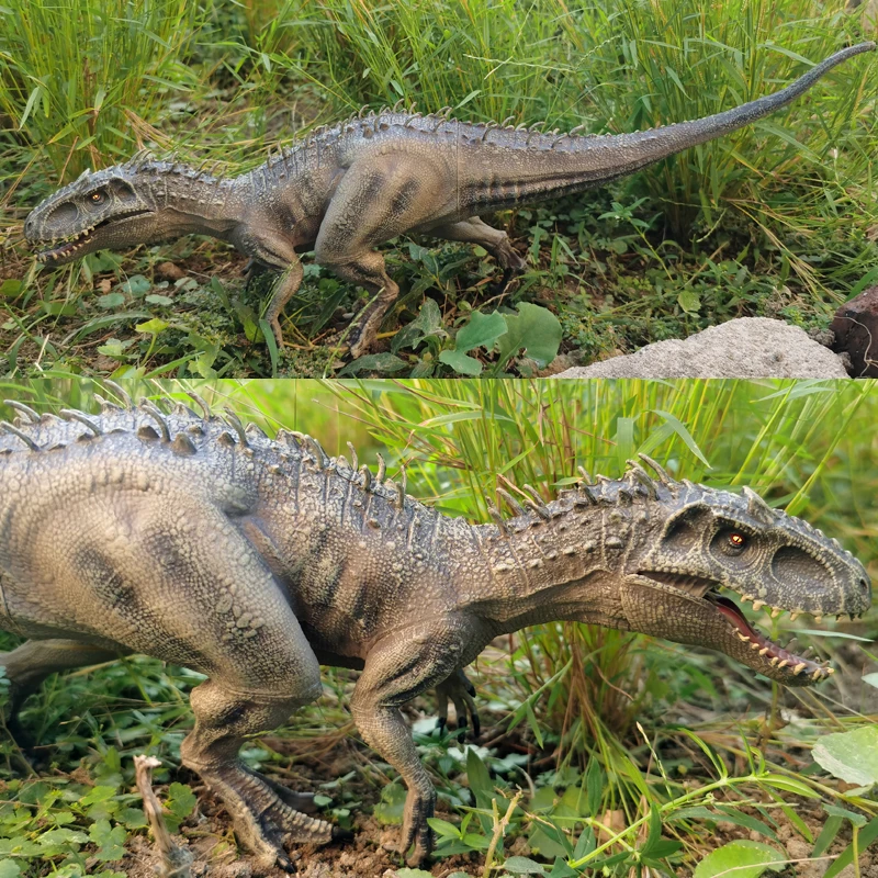 سبينوصور إندومينوس ريكس ، ستيجوسورس ترايسيراتوبس فيلوسيرابتور تيرانوصور نماذج للحيوانات ، شخصيات حيوانات الديناصور البلاستيكية #2