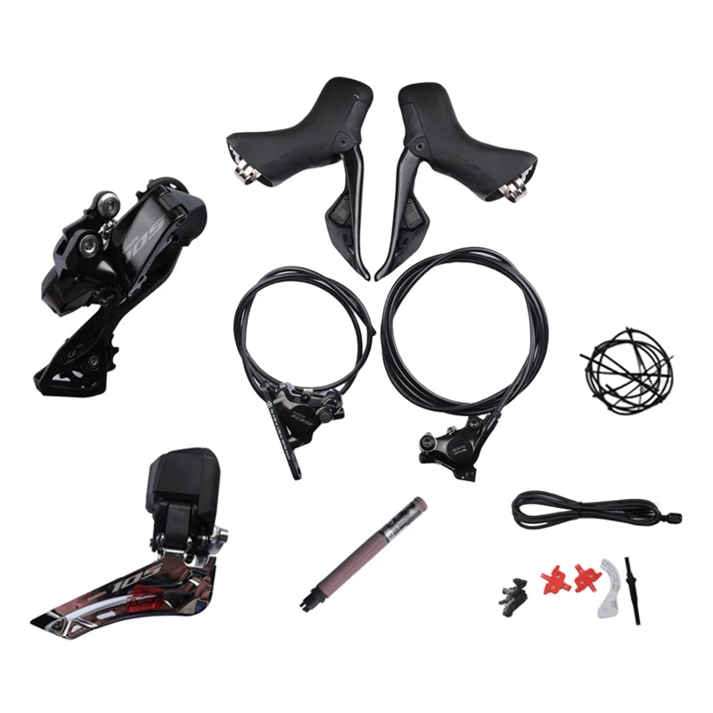 AliExpress Shimano 105 R7170 Electronic Part Groupset FD R7150 2x12s RD-R7150 Battery DN300 Road Bicycle Di2 R7170 L05A K05S Small Set