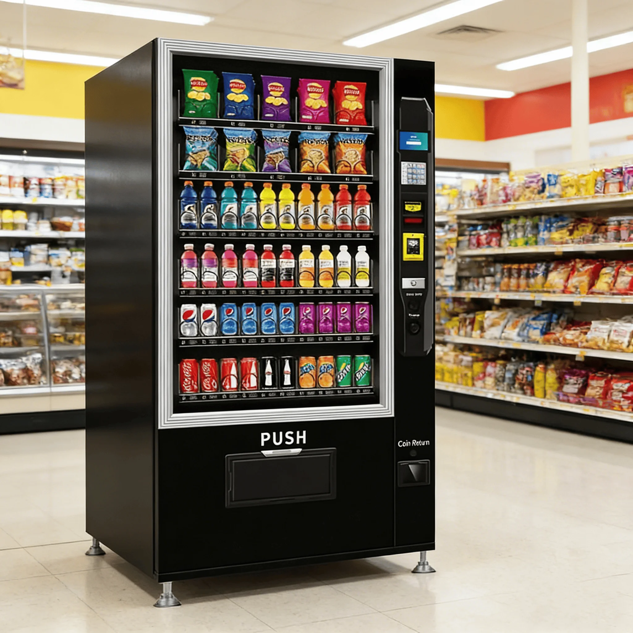 

Маленький торговый автомат для закусок и напитков, автомат для продажи холодных напитков и снеков