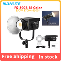 Nanlite FS-300B 350W Bi-color Fill Light 2700K-6500K Spotlight COB Video Light Photography Lighting for Studio Outdoor