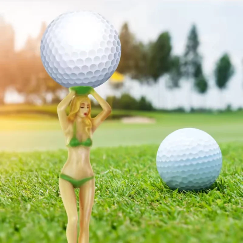 

Funny Bikini Lady Golf Tees 6Pcs Plastic Golf Ball Seat Outdoor Sport Golf Decoration Accessories