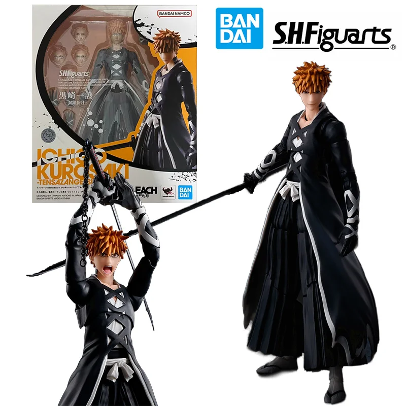 Bandai S.h.figuarts Ichigo Kurosaki Tensazangetsu Bleach The Thousand Year Blood War Original Action Figure Model Toy Collection