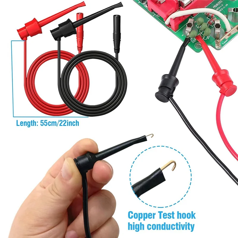 

Classy-25 Piece Multimeter Test Leads Kit, As Shown Plastic With Replaceable Alligator Clips,Wire Piercing Probes, Alligator Cli