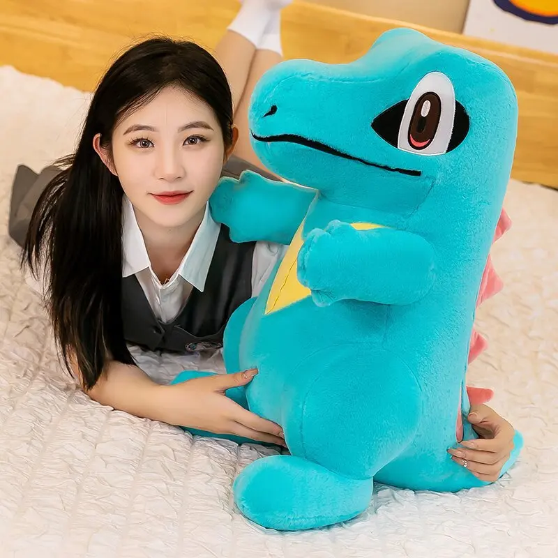 30/45/60cm Pokemon Anime Figure Totodile Creative Plush Toy Sleeping Pillow Cartoon Room Decoration Kawaii Stuffed Doll Gift