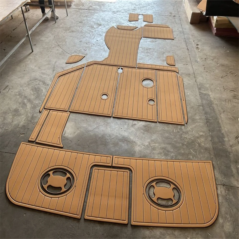 

1999-2001 Searay 290 sundancer Cockpit $ swim platform 1/4" 6mm EVA FUAx Teak SeaDek MarineMat Gatorstep Style Self Adhesive