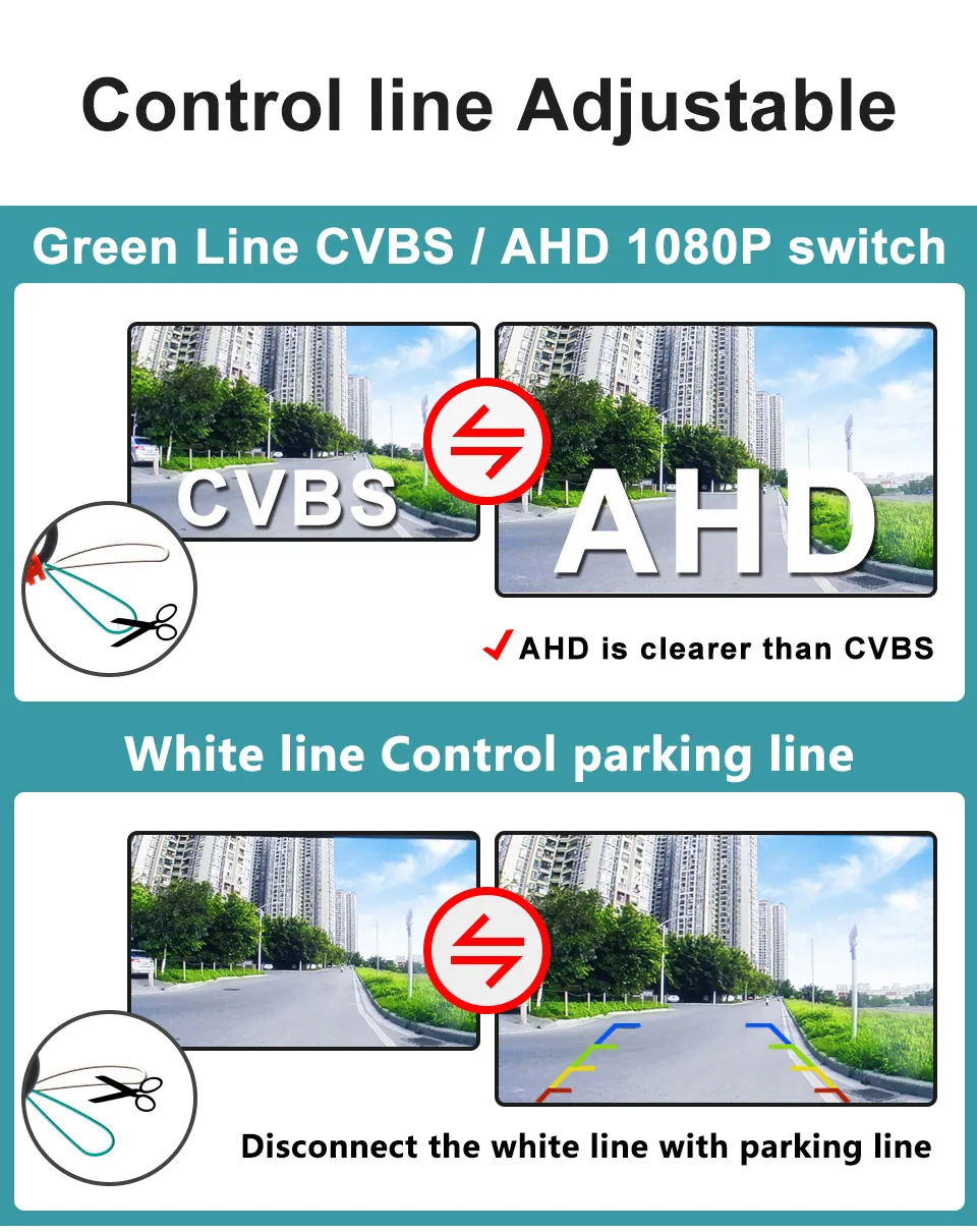 AHD 1080P 180 Grad Auto Reverse Kamera Für Audi A1 A3 A4 Fahrzeug Für VW Skoda Octavia A5 A7 3 Superb Schnelle Yeti Fabia 2 Roomster – Detail 4