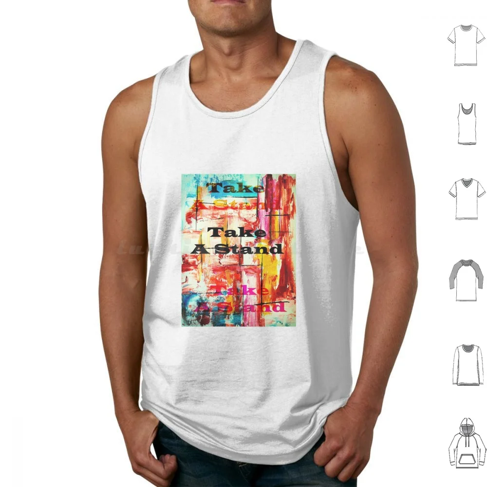 Take A Stand Camisetas sin mangas Chaleco Sin mangas Tiempo Take A Stand Música Movimientos sociales Paul Simon Chevy Chase Pop Music Video You