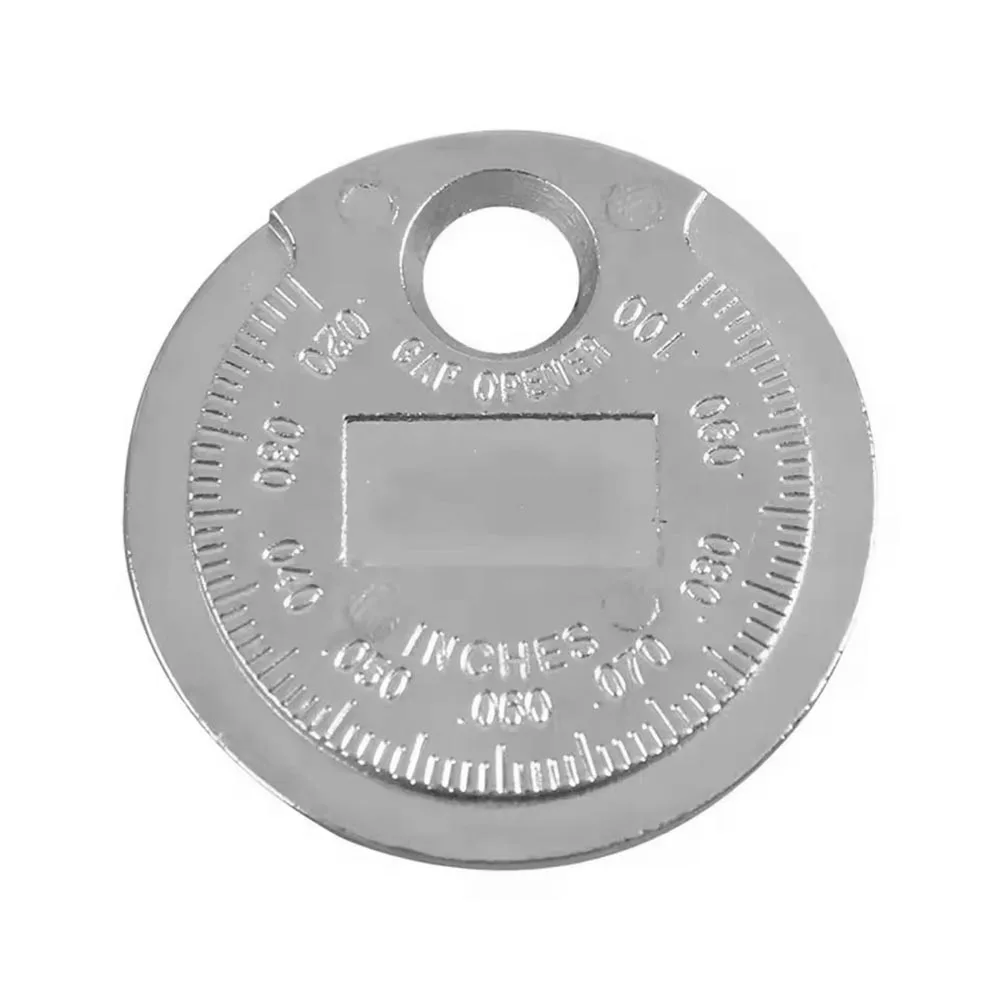 1 قطعة سبائك الزنك سيارة شرارة التوصيل غيج المزدوج قياس الموازين متري الإمبراطوري مكافحة الصدأ أداة قياس السيارات #4