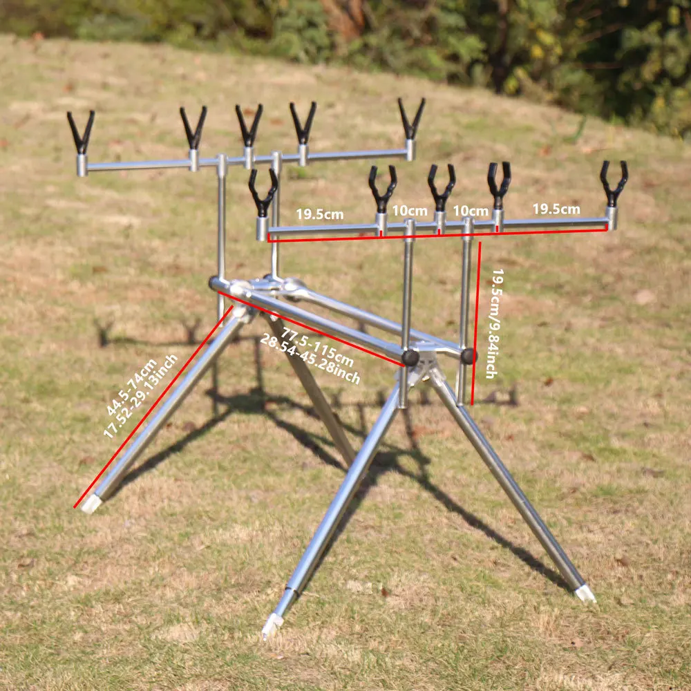 Aluminum alloy turret retractable sea rod long-throw rod support
