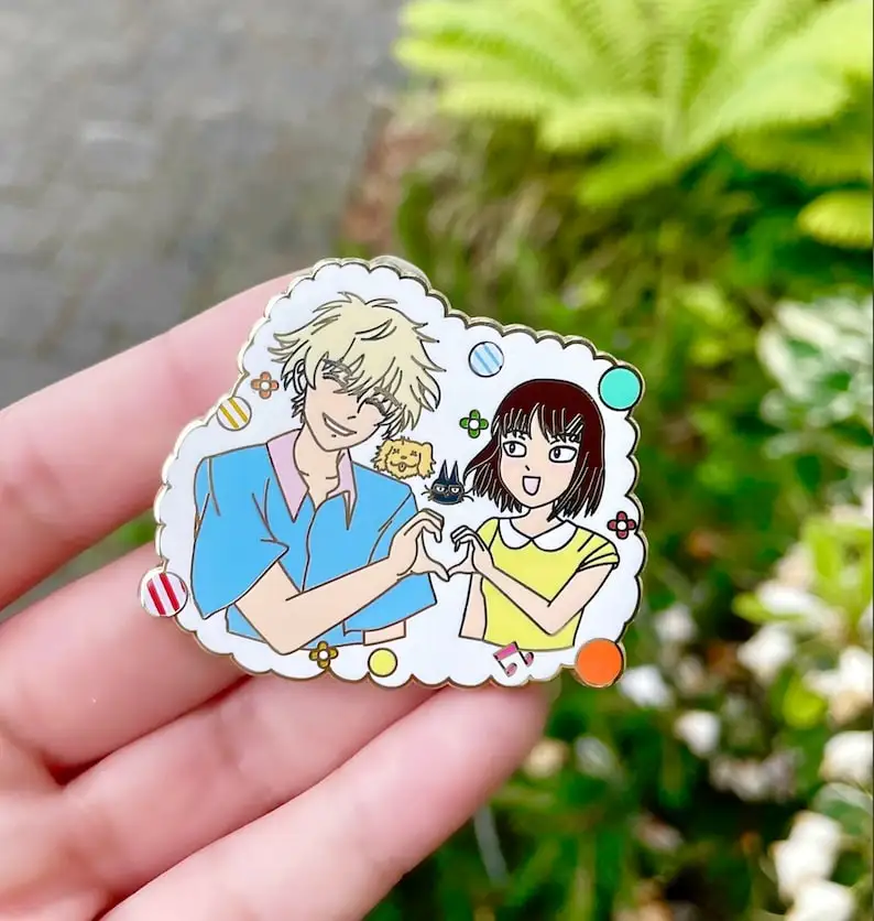 Skip! mitsumi + shima enamel pin