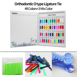 40Sticks Dental Orthodontic More Elastic ligature Tie Rubber O type Tie 1040Pcs