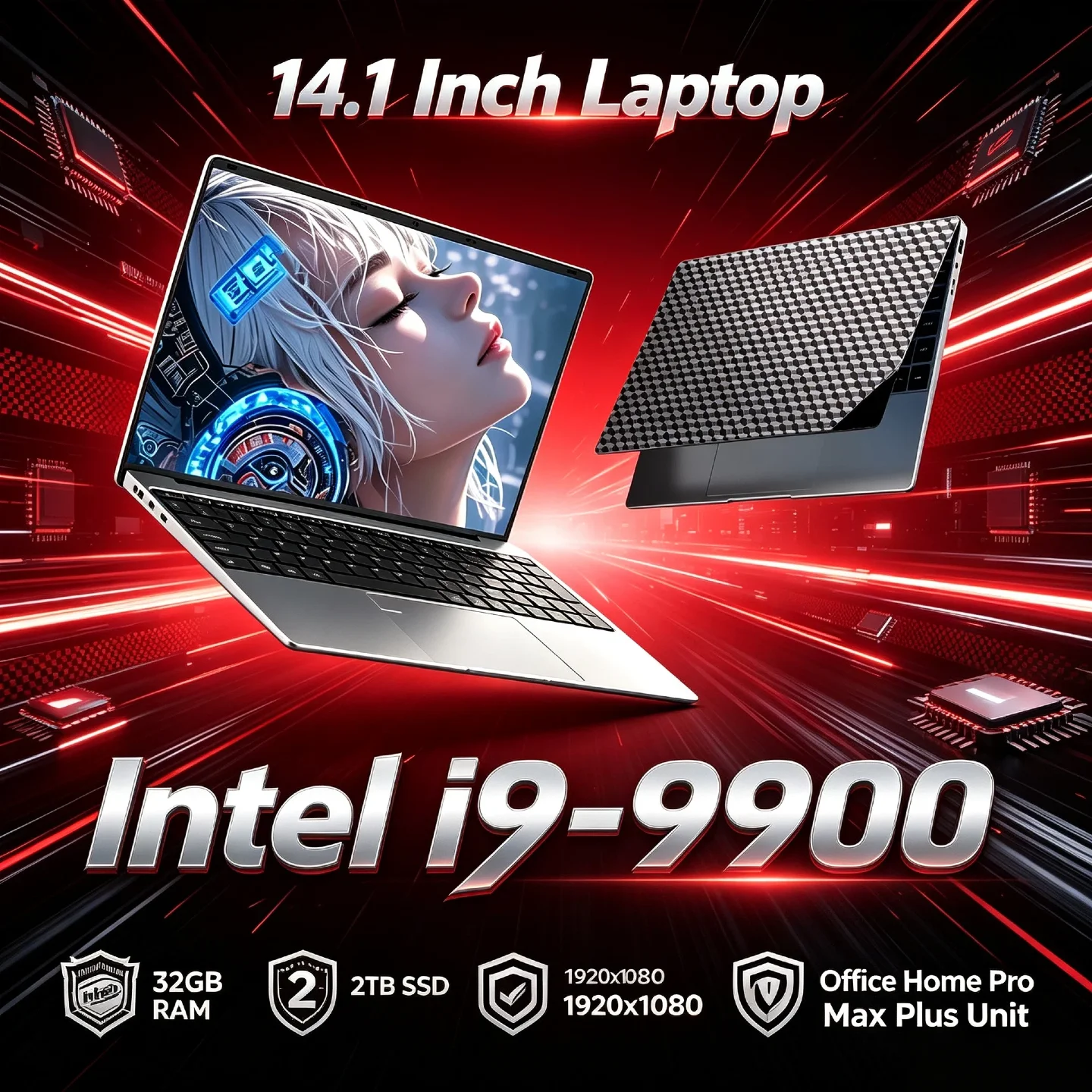 Home Office Windows 11 - Laptop da Gaming Intel Core i9